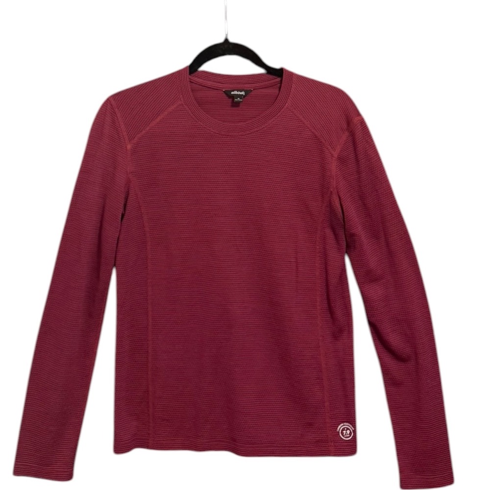 Allbirds Running Women Trino Merino Wool Blend Long Sleeve Top Size M Active